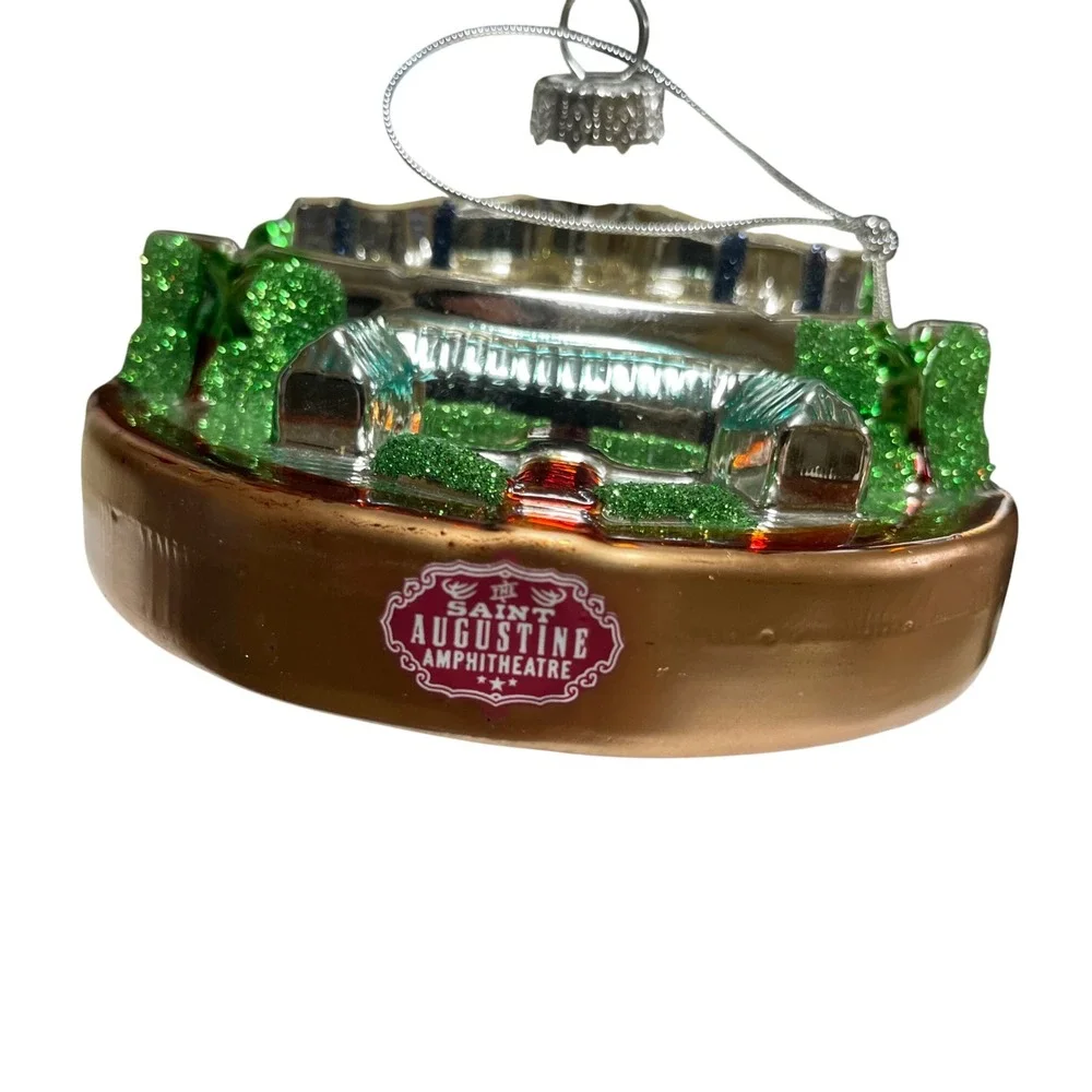 Saint Augustine Amphitheatre Glass Christmas Ornament Collectible‎
